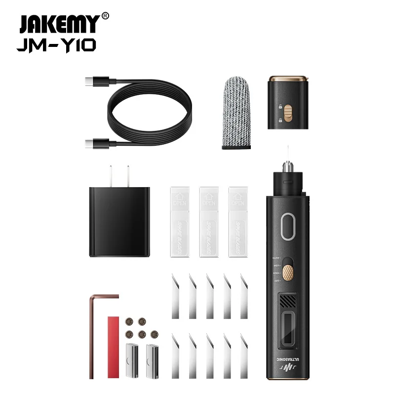 Jakemy JM-Y10 Ультразвуковой режущий нож для удаления клея, полировки металла, шлифовальный инструмент, многофункциональный ультразвуковой резак
Jakemy JM-Y10 Ультразвуковой режущий нож для удаления клея, полировки металла, шлифовальный инструмент, многофункциональный ультразвуковой резак