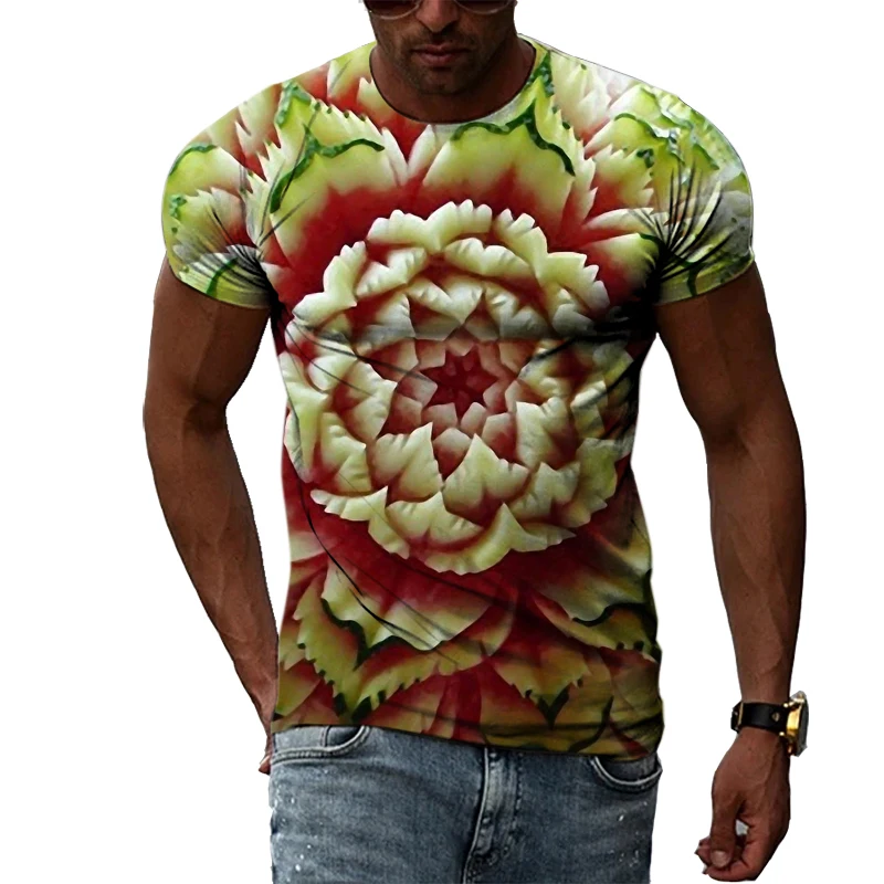 Summer creative fruit pattern men's printed large size T-shirt 3D fashion casual personality natural wind short-sleeved T-shirt
Summer creative fruit pattern men's printed large size T-shirt 3D fashion casual personality natural wind short-sleeved T-shirt