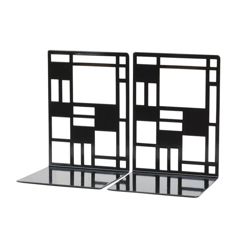 Hollow-out Metal Bookends Anti-skid Book Ends For Home Office School Decorative Book Stoppers Book Holders
Hollow-out Metal Bookends Anti-skid Book Ends For Home Office School Decorative Book Stoppers Book Holders
