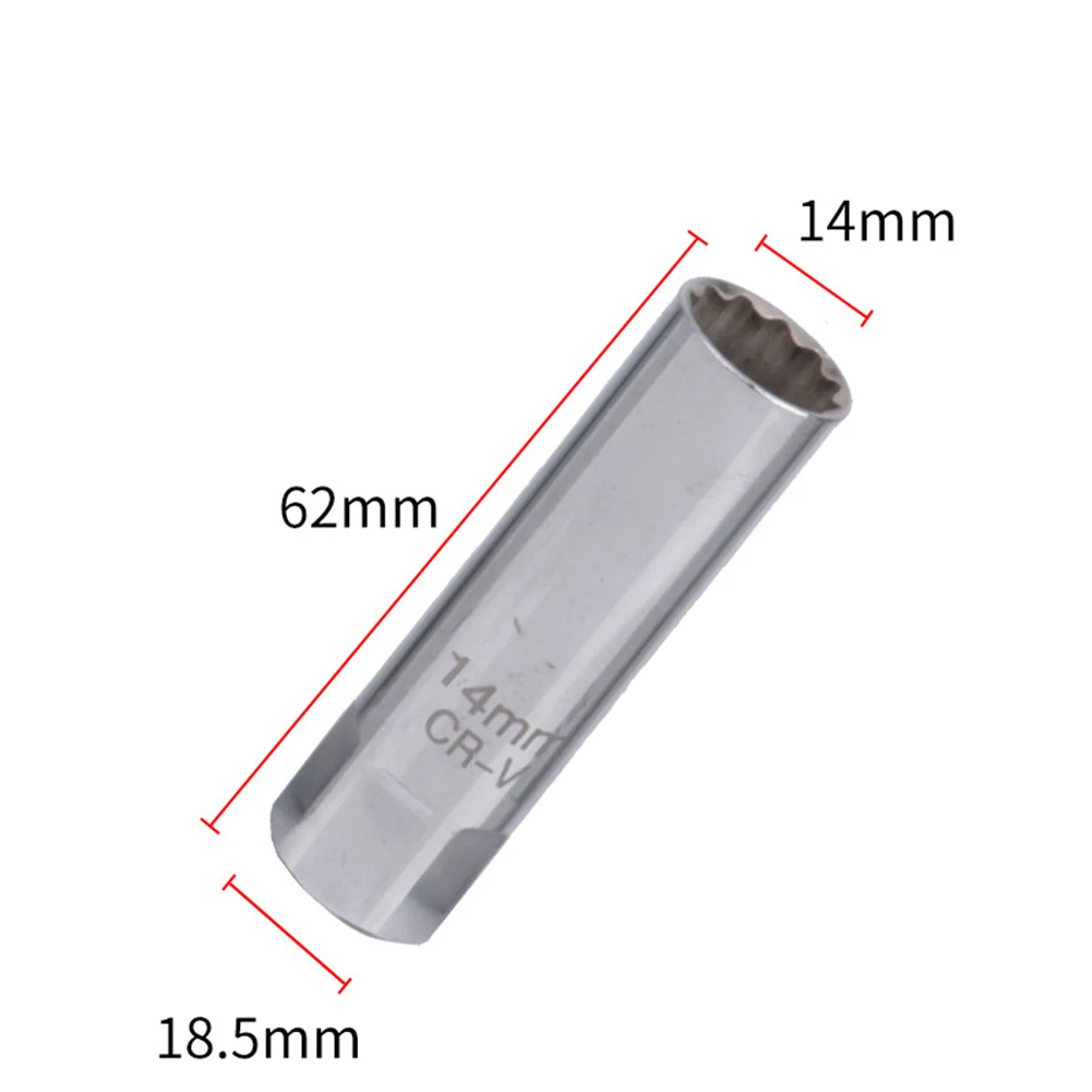 3/8-Inch 12 Point Remover Wrench Metal Spark Plug Socket Wrench Thin Wall Removal 14mm/16mm For Removing The 12-point Spark Plug
3/8-Inch 12 Point Remover Wrench Metal Spark Plug Socket Wrench Thin Wall Removal 14mm/16mm For Removing The 12-point Spark Plug