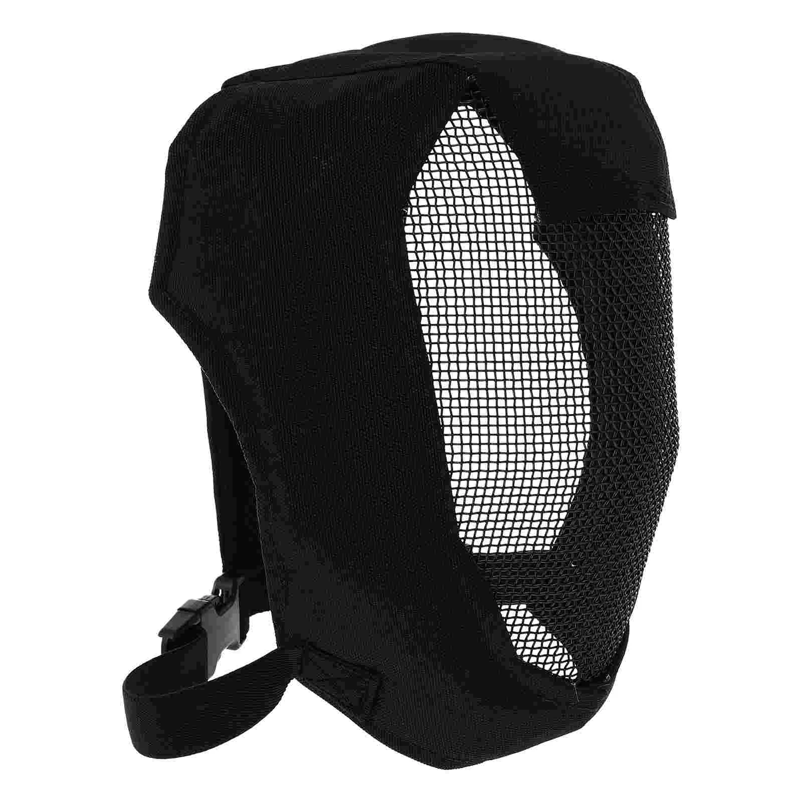 

1pc Human Game Field Mask Black Face Guard Outdoor Activity Face Protector