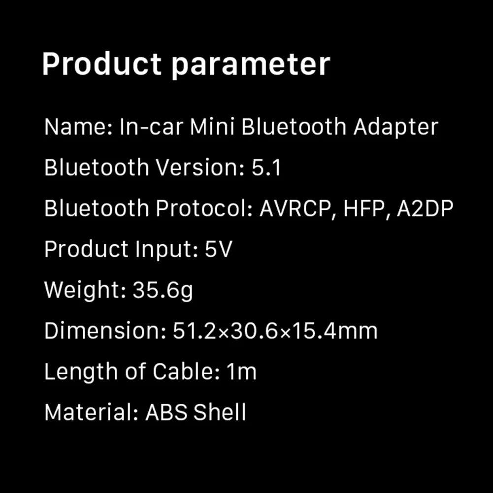 Car Bluetooth Receiver 5.1 AUX Audio 3.5mm Wireless Car Aux Bluetooth Adapter For Hands-Free Car Speaker Headphone
Car Bluetooth Receiver 5.1 AUX Audio 3.5mm Wireless Car Aux Bluetooth Adapter For Hands-Free Car Speaker Headphone