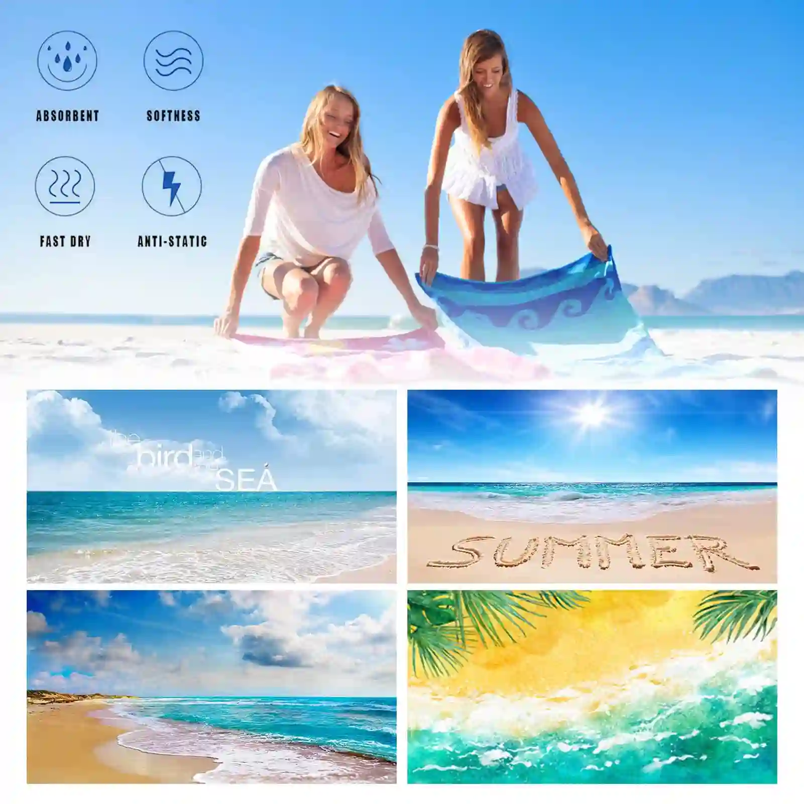 Microfiber Beach Towels Sand Proof Quick Fast Dry Oversized Blanket For Outdoor Travel Swim Pool Camping Printed Pool Towels
Microfiber Beach Towels Sand Proof Quick Fast Dry Oversized Blanket For Outdoor Travel Swim Pool Camping Printed Pool Towels