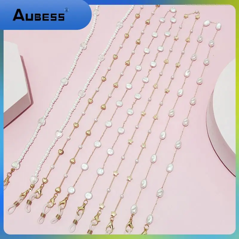 Fashion Pearl Mask Chains Glasses Chain For Women Color Sunglasses Lanyards Eyewear Cord Neck Strap Earphone Anti-lost Lanyard
Fashion Pearl Mask Chains Glasses Chain For Women Color Sunglasses Lanyards Eyewear Cord Neck Strap Earphone Anti-lost Lanyard