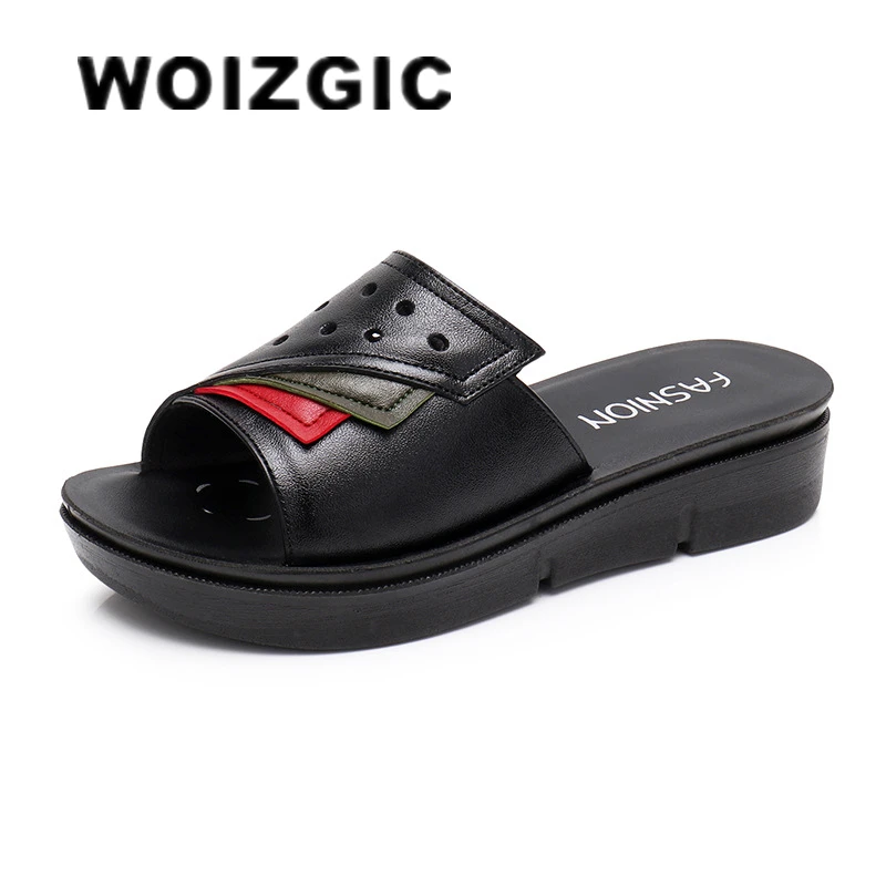 WOIZGIC Women Femlale Ladies Old Mother Shoes Sandals Cow genuine Leather Beach Summer Cool Sunny Slip On Size 35-41 HD-D23
WOIZGIC Women Femlale Ladies Old Mother Shoes Sandals Cow genuine Leather Beach Summer Cool Sunny Slip On Size 35-41 HD-D23