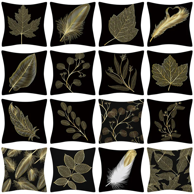 45x45cm Nordic Ins Black Golden Leaves Pillow Cases Sofa Home Decorative Custom Polyester Short Plush Throw Waist Cushion Cover
45x45cm Nordic Ins Black Golden Leaves Pillow Cases Sofa Home Decorative Custom Polyester Short Plush Throw Waist Cushion Cover