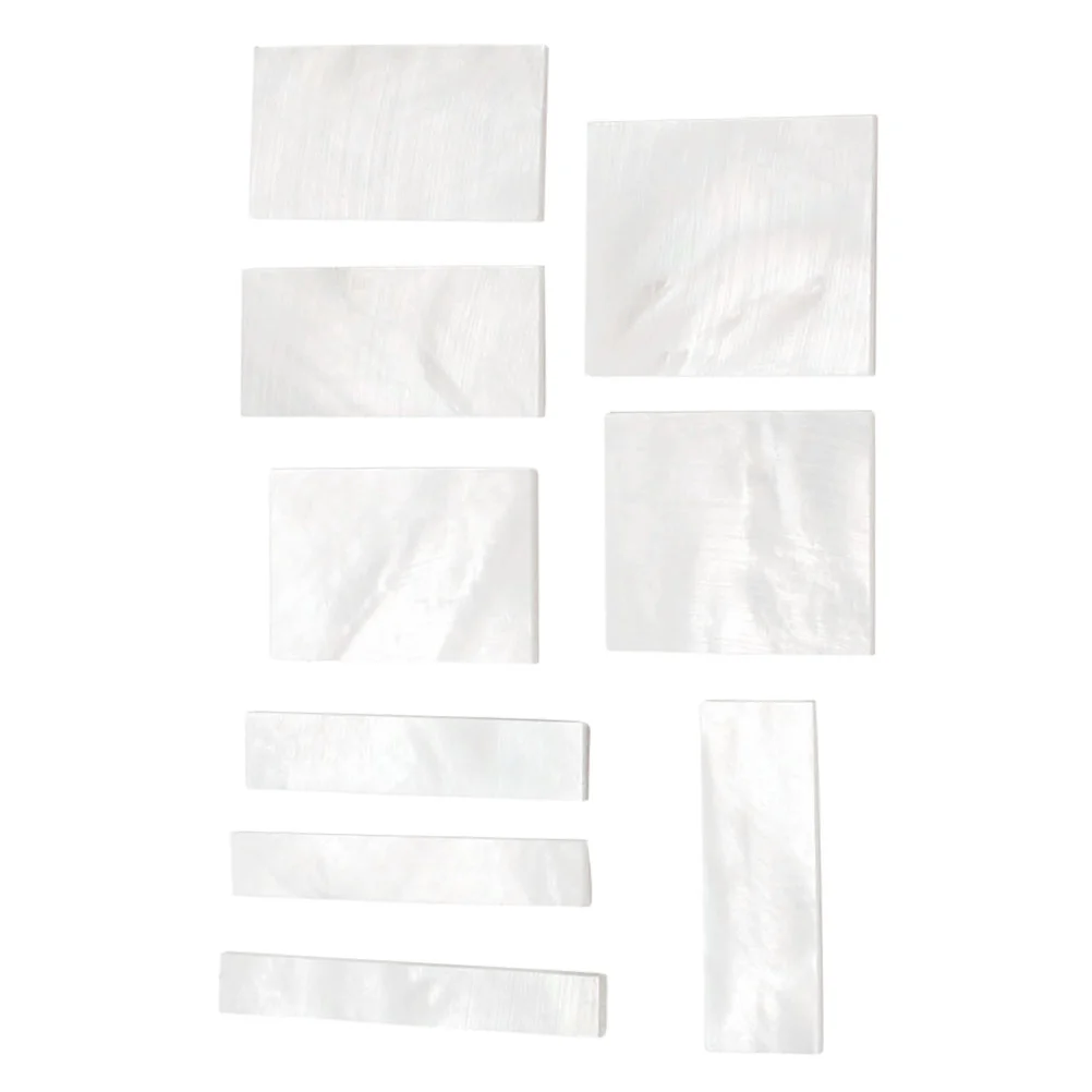 9 PCS White Shell DIY Inlays Markers Fretboard Fingerboard Inlays Material Neck Block For Guitar Parts and Accessories
9 PCS White Shell DIY Inlays Markers Fretboard Fingerboard Inlays Material Neck Block For Guitar Parts and Accessories