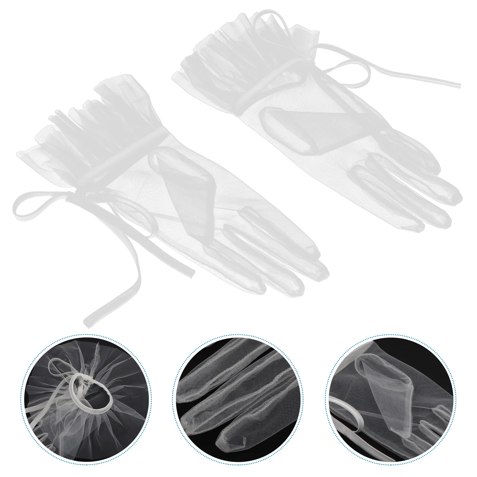 1 Pair Wedding Short Bridal Wrist Dress Gauze For Wedding Birthday Opera Party ( White )
1 Pair Wedding Short Bridal Wrist Dress Gauze For Wedding Birthday Opera Party ( White )