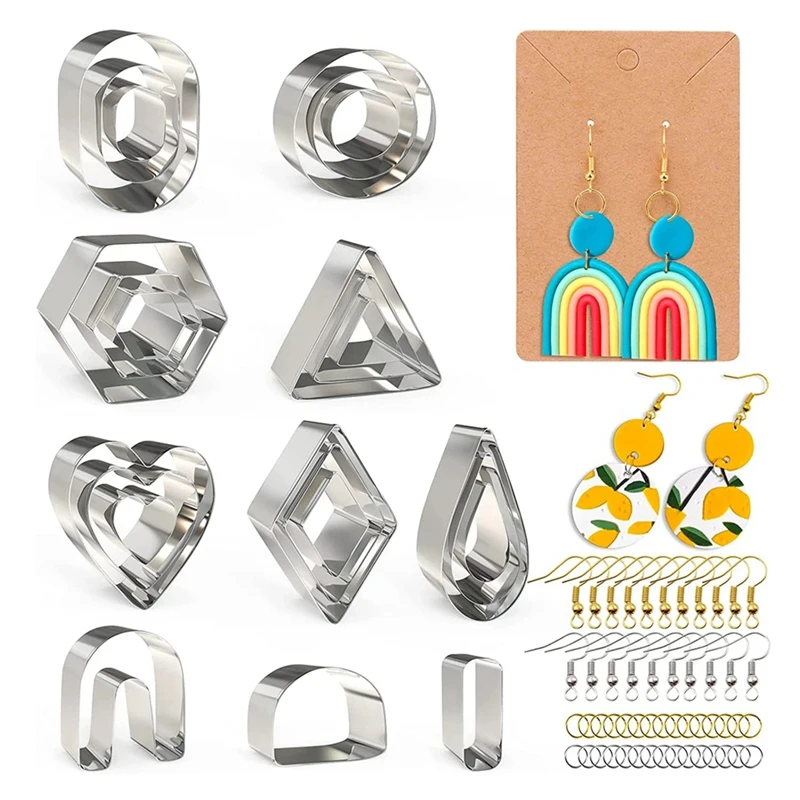Clay Cutter Stainless Steel Polymer Clay Tool Pottery DIY Ceramic Craft Cutting Mold For Earring Jewelry Making
Clay Cutter Stainless Steel Polymer Clay Tool Pottery DIY Ceramic Craft Cutting Mold For Earring Jewelry Making