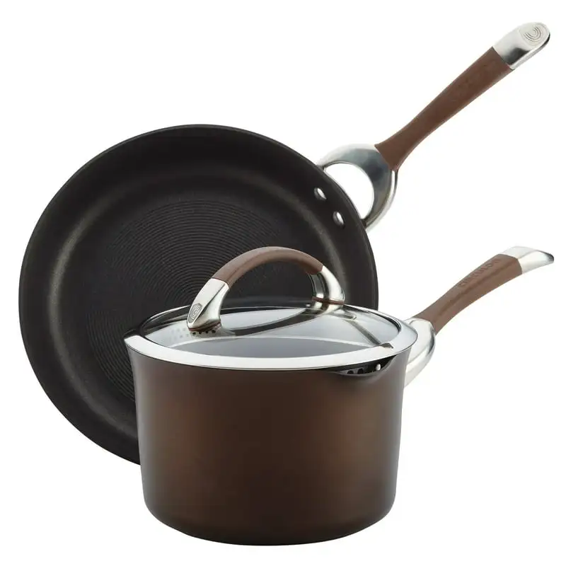 Hard-Anodized Nonstick Cookware Induction Pots and Pans Set, 3-Piece, Chocolate
Hard-Anodized Nonstick Cookware Induction Pots and Pans Set, 3-Piece, Chocolate