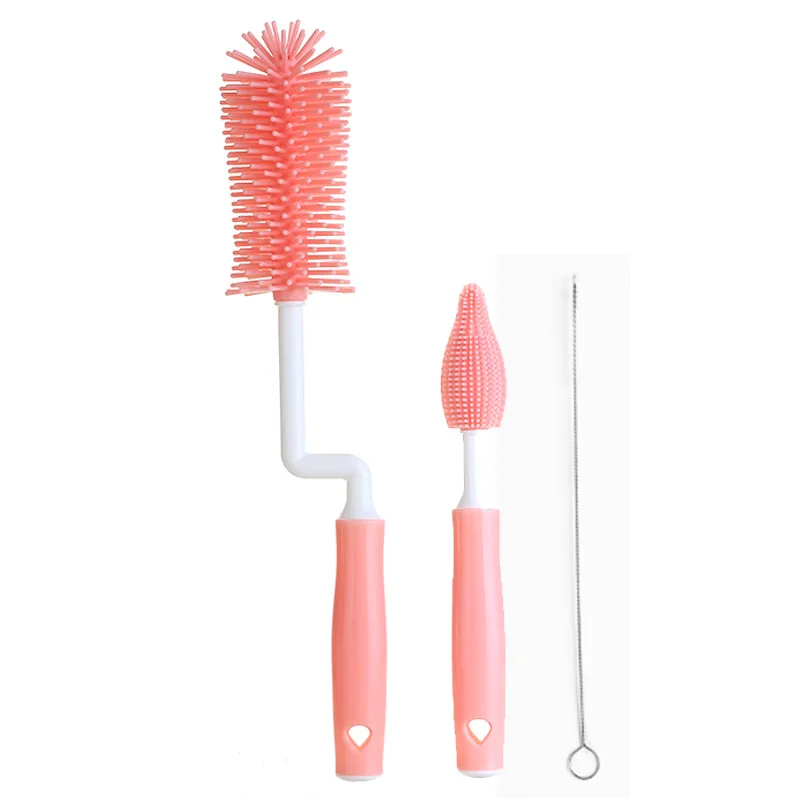 BPA Free Food Grade 360 Rotating Silicone Baby Bottle Brush For Pumping Supplies Bottle Nipple Straw Parts Cleaning
BPA Free Food Grade 360 Rotating Silicone Baby Bottle Brush For Pumping Supplies Bottle Nipple Straw Parts Cleaning