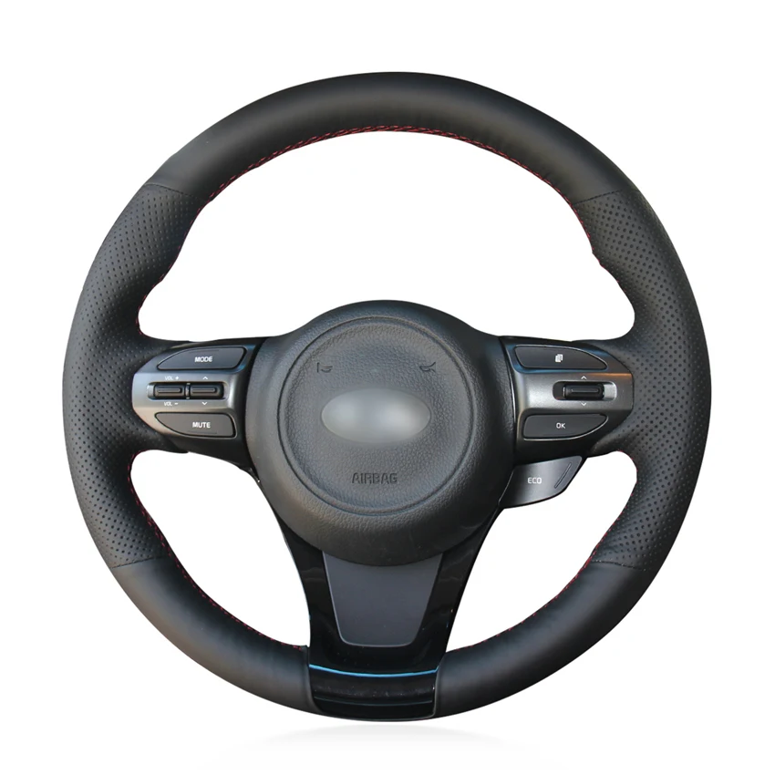 DIY Hand-stitched Non-slip Durable Black Leather Car Steering Wheel Cover For Kia K5 Optima 2014-2015
DIY Hand-stitched Non-slip Durable Black Leather Car Steering Wheel Cover For Kia K5 Optima 2014-2015