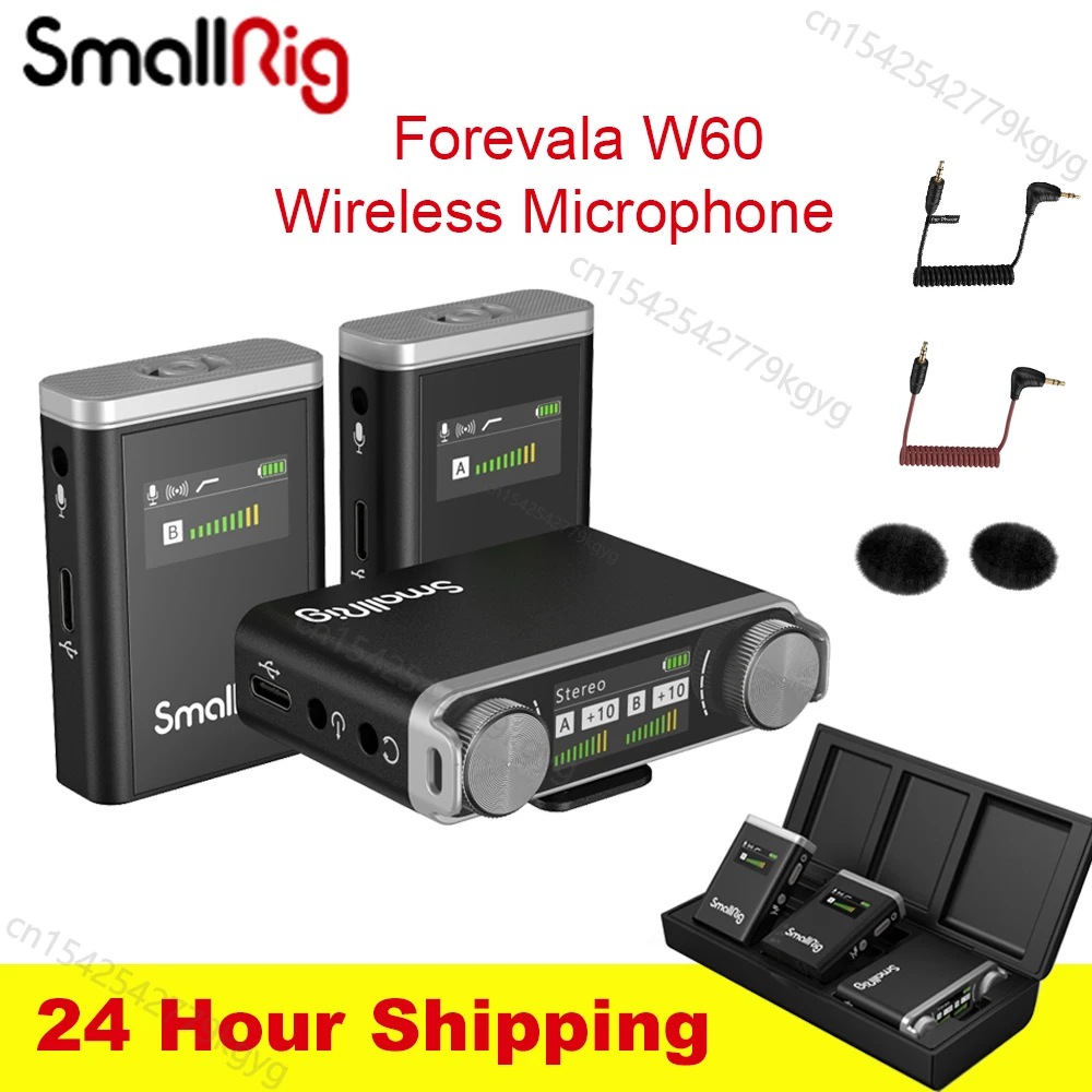 Беспроводной видеомикрофон SmallRig Forevala W60, микрофон с креплением на лацкане для цифровой зеркальной камеры, смартфона, прямой трансляции, vs RODE...
Беспроводной видеомикрофон SmallRig Forevala W60, микрофон с креплением на лацкане для цифровой зеркальной камеры, смартфона, прямой трансляции, vs RODE...