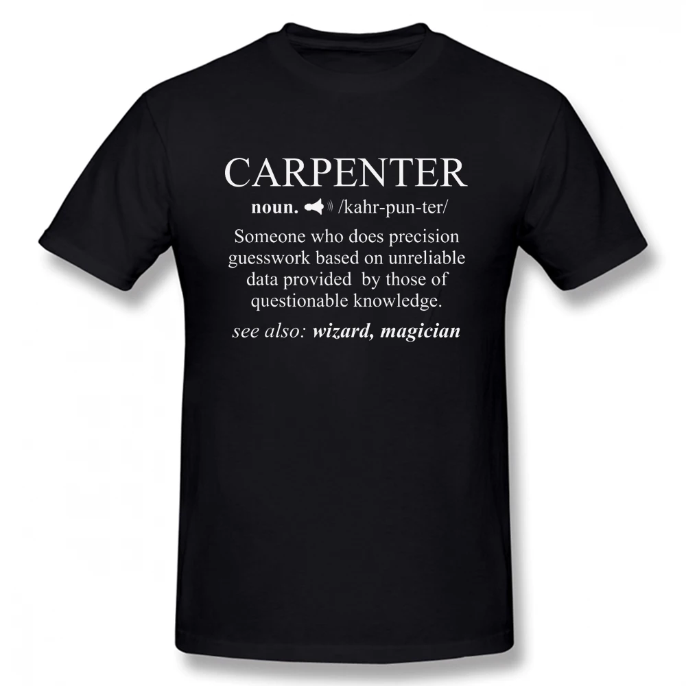 Funny Carpenter Definition T Shirts Graphic Cotton Streetwear Short Sleeve Woodworking Grandpa Daddy Father Day's T-shirt Mens
Funny Carpenter Definition T Shirts Graphic Cotton Streetwear Short Sleeve Woodworking Grandpa Daddy Father Day's T-shirt Mens