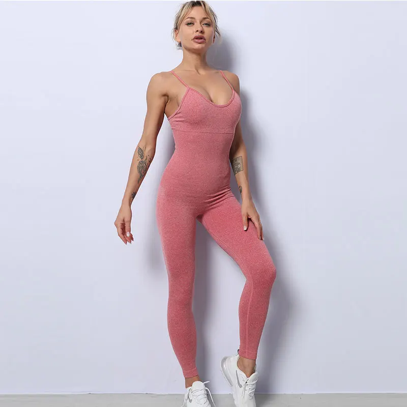Seamless Jumpsuits Yoga Set Sports Fitness Exercise Strap Sexy Hip-Liftting Jumpsuits Workout Clothes Gym Leggings for Women
Seamless Jumpsuits Yoga Set Sports Fitness Exercise Strap Sexy Hip-Liftting Jumpsuits Workout Clothes Gym Leggings for Women