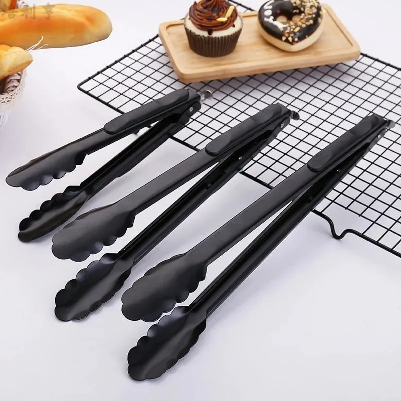 9/12/14 Inch Stainless Steel Food Tongs Barbecue Black Tong Bread BBQ Salad Tongs Cook Party Buffet Clip Kitchen Accessories
9/12/14 Inch Stainless Steel Food Tongs Barbecue Black Tong Bread BBQ Salad Tongs Cook Party Buffet Clip Kitchen Accessories