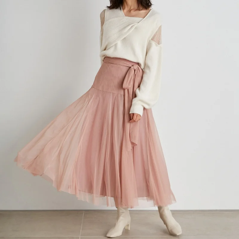 2022 Floral Print Skirts Womens Spring Elegant High Elastic Waist Lace Up Bow Skirt Sweet Voile Big Swing Jupe Vintage Femme
2022 Floral Print Skirts Womens Spring Elegant High Elastic Waist Lace Up Bow Skirt Sweet Voile Big Swing Jupe Vintage Femme