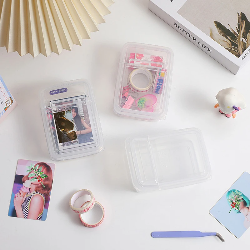Transparent Photocards Storage Box Card Holder Organizer Storage Jewelry Stationery Box
Transparent Photocards Storage Box Card Holder Organizer Storage Jewelry Stationery Box