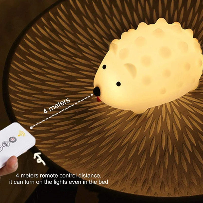 Lovely LED Night Light For Children Cartoon Hedgehog Shape Night Lamp USB Rechargeable Kids Bedside Night Light Table Decor
Lovely LED Night Light For Children Cartoon Hedgehog Shape Night Lamp USB Rechargeable Kids Bedside Night Light Table Decor