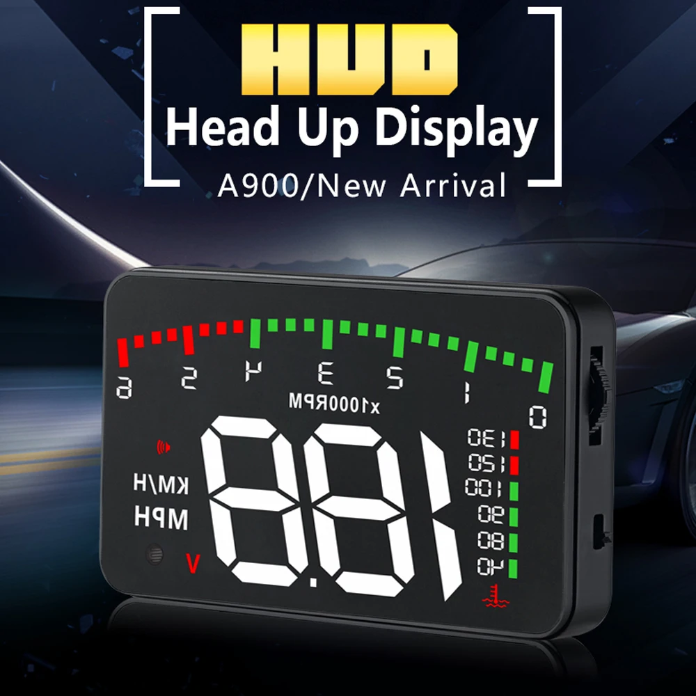 

New Automobile OBD2 Head Up Dispay Car Windscreen Projector On-board Digital Rotating Speed RPM Voltage Water Temp with Alarm