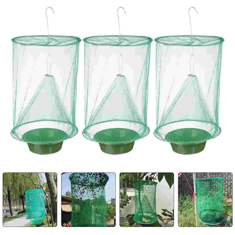3 Pcs Fly Cage Fruit Fly Traps Ranch Green Cage Fly Traps Outdoor Outdoor Family Farm Fly Catching Strips Outdoor Fly
3 Pcs Fly Cage Fruit Fly Traps Ranch Green Cage Fly Traps Outdoor Outdoor Family Farm Fly Catching Strips Outdoor Fly