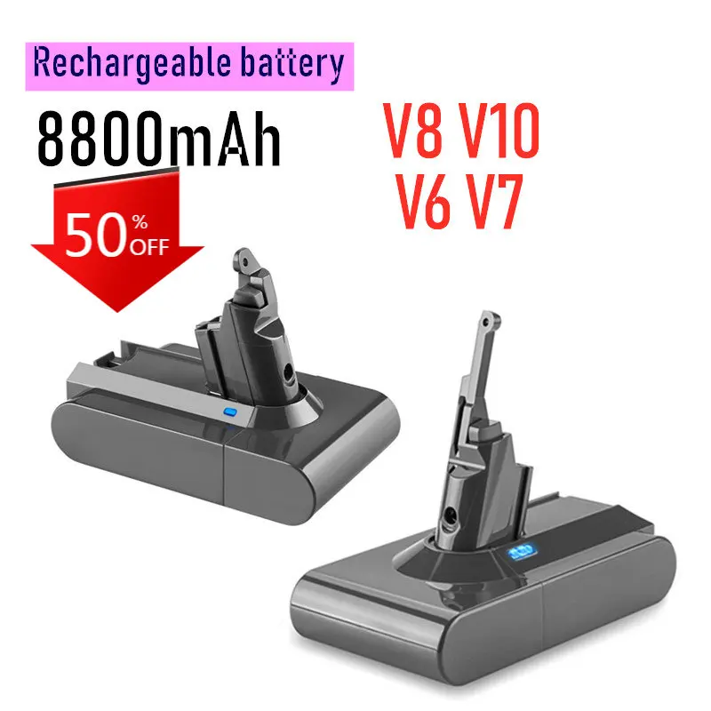 Dyson V6 V7 V8 V10 Series Replacement Batteries SV07 SV09 SV10 SV12 DC62 Handheld Vacuum Cleaner Rechargeable Battery Smart Home 
Dyson V6 V7 V8 V10 Series Replacement Batteries SV07 SV09 SV10 SV12 DC62 Handheld Vacuum Cleaner Rechargeable Battery Smart Home