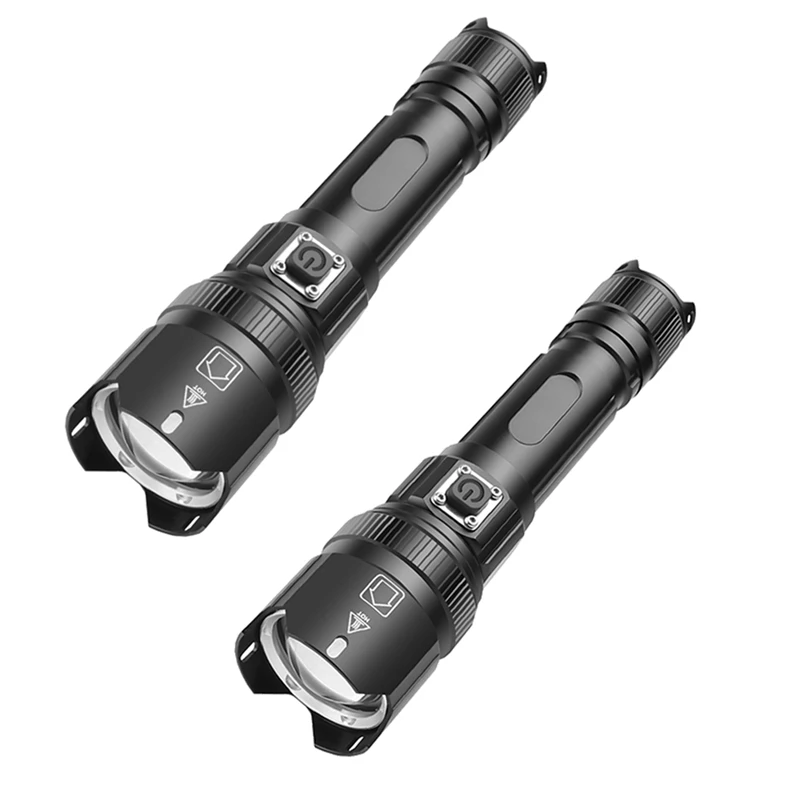 Most Powerful LED Flashlight High Power Torch Light Rechargeable Flashlight 18650 USB
Most Powerful LED Flashlight High Power Torch Light Rechargeable Flashlight 18650 USB