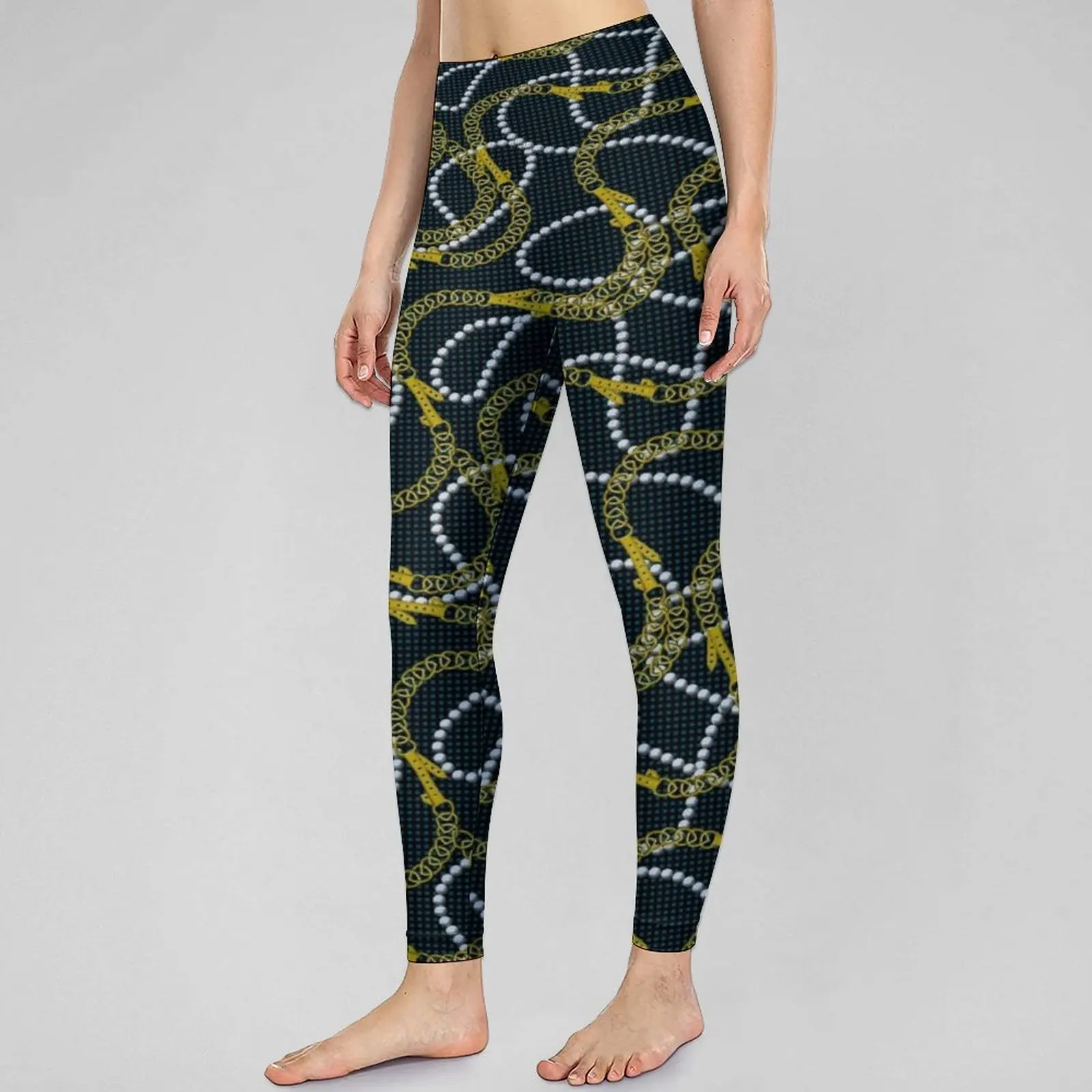 Бесшовные леггинсы с золотыми цепочками, современные штаны с жемчужным принтом для спортзала и йоги, женские милые Леггинсы пуш-ап, быстрос...
Бесшовные леггинсы с золотыми цепочками, современные штаны с жемчужным принтом для спортзала и йоги, женские милые Леггинсы пуш-ап, быстрос...