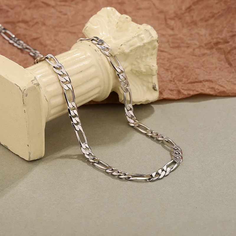 Chain in 925 Sterling Silver Italian 5MM Necklace for Women Men Girls Boys - 18 Inch - Premium Quality Made 
Chain in 925 Sterling Silver Italian 5MM Necklace for Women Men Girls Boys - 18 Inch - Premium Quality Made