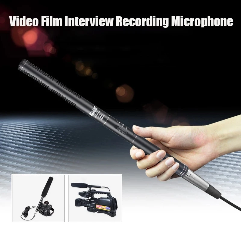 G18 Video Interview Microphone Handhold Microphone with Shock Mount Windscreen Case for Canon Nikon Sony DSLR Camera Camcorder
G18 Video Interview Microphone Handhold Microphone with Shock Mount Windscreen Case for Canon Nikon Sony DSLR Camera Camcorder