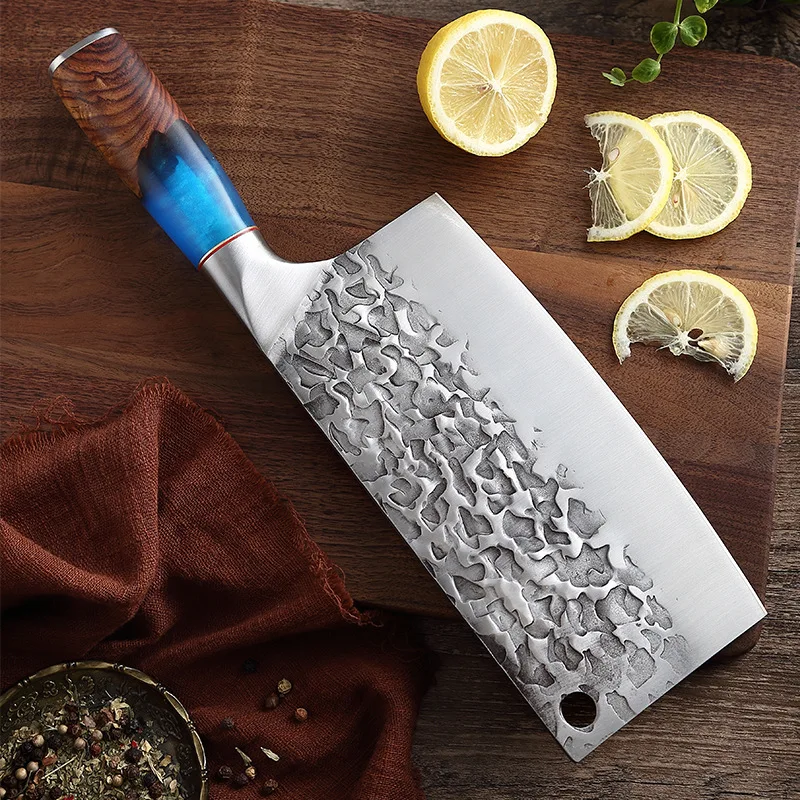 

Кухонные ножи ручной работы из кованой нержавеющей стали, китайский нож, мясницкий нож, овощной нож, нож для нарезания костей, инструмент