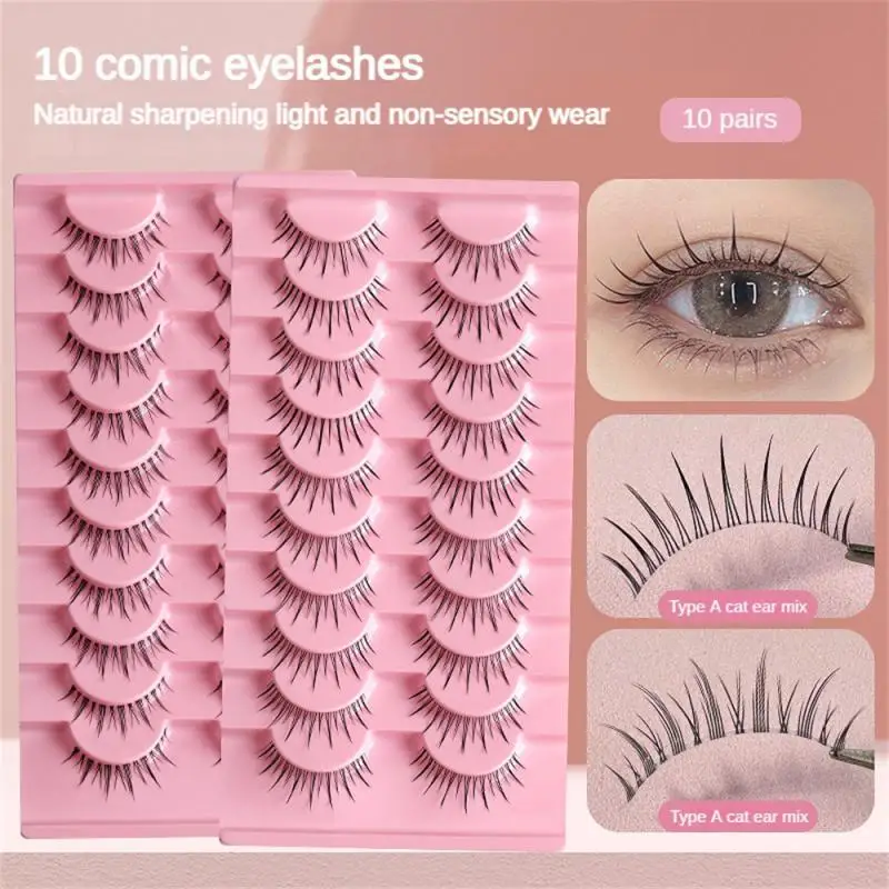

Curl Eyelashes 18.7 10.2 1.4cm Easy To Wear With Delicate Packaging Eyes Would Look Bigger Hypoallergenic Natural Eyelashes