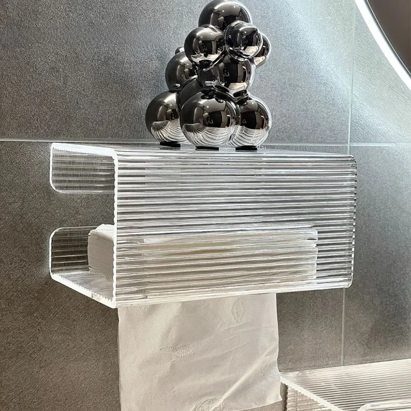 Acrylic Wall-Mounted Tissue Box Punch-Free Toilet Toilet Face Towel Roll Paper Multi-Functional Storage Roll Holder
Acrylic Wall-Mounted Tissue Box Punch-Free Toilet Toilet Face Towel Roll Paper Multi-Functional Storage Roll Holder