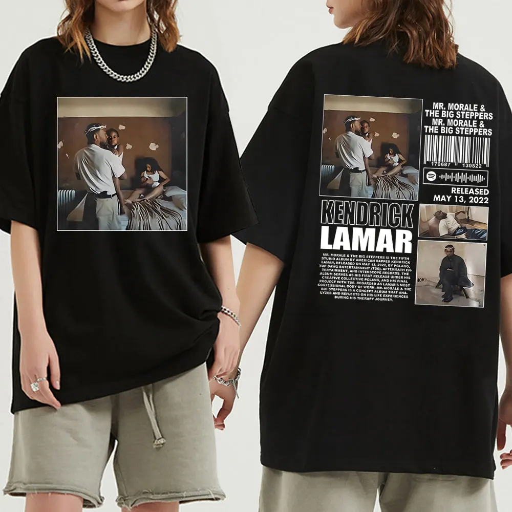 Hip Hop Rapper Kendrick Lamar Mr Morale & The Big Steppers Album Graphic Tshirt Short Sleeve Men Oversized T Shirts Male T-shirt
Hip Hop Rapper Kendrick Lamar Mr Morale & The Big Steppers Album Graphic Tshirt Short Sleeve Men Oversized T Shirts Male T-shirt