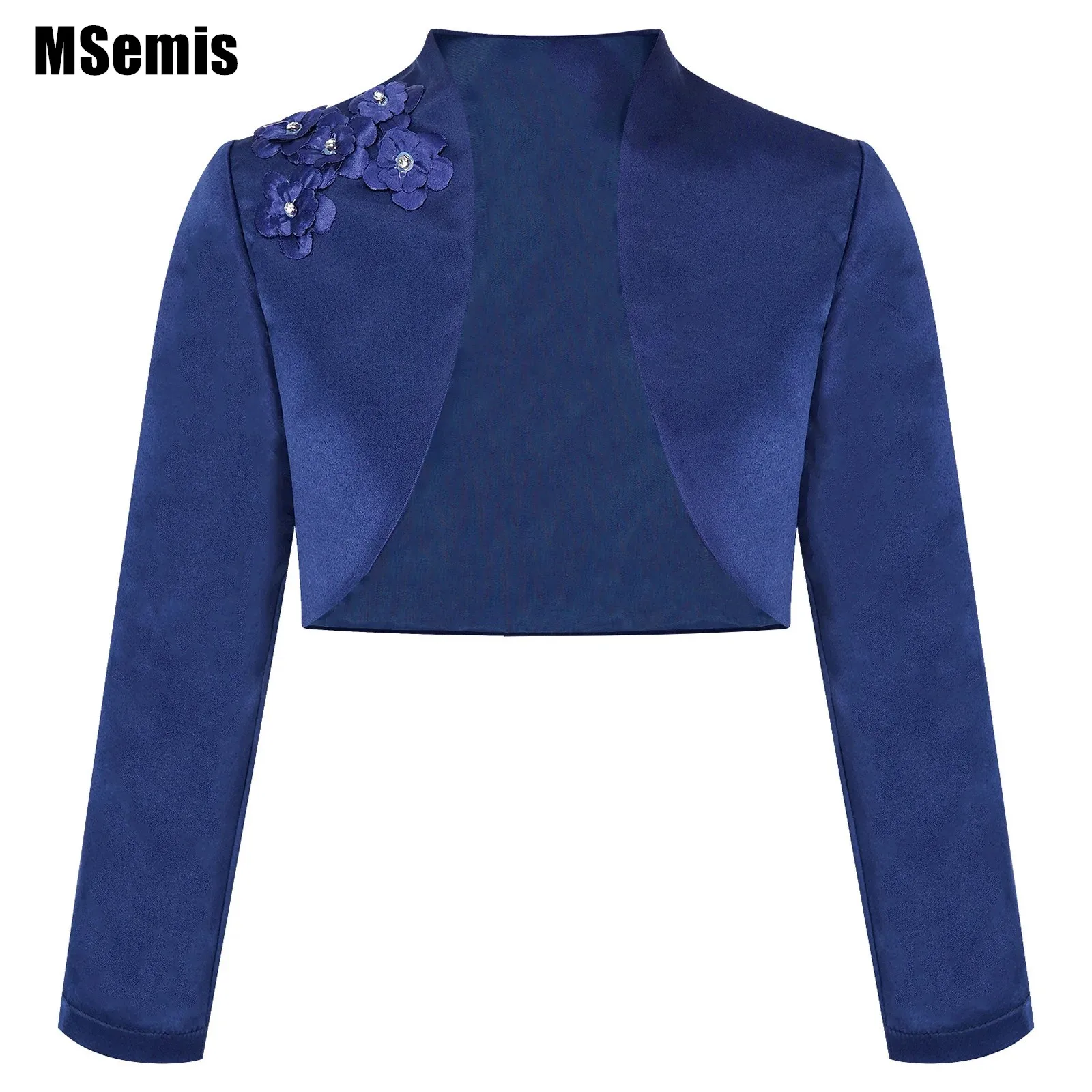 Kids Girls Bolero Jacket Coat Exquisite Applique Satin Cropped Jacket Long Sleeve Shrug Cardigan Party Dress Cover Up Clothes
Kids Girls Bolero Jacket Coat Exquisite Applique Satin Cropped Jacket Long Sleeve Shrug Cardigan Party Dress Cover Up Clothes