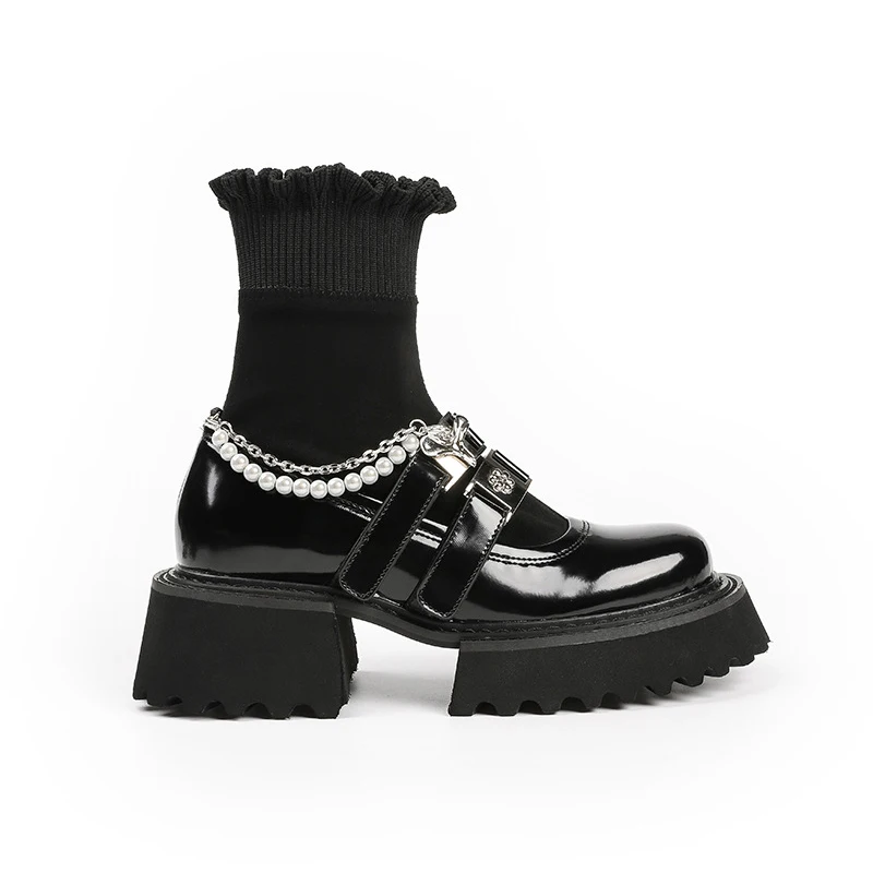 Designer Mary Jane Stretch Boots Women Pearl Chain Socks Boots Female Chunky Platform INS Style Ankle Boots Autumn Women Shoes
Designer Mary Jane Stretch Boots Women Pearl Chain Socks Boots Female Chunky Platform INS Style Ankle Boots Autumn Women Shoes