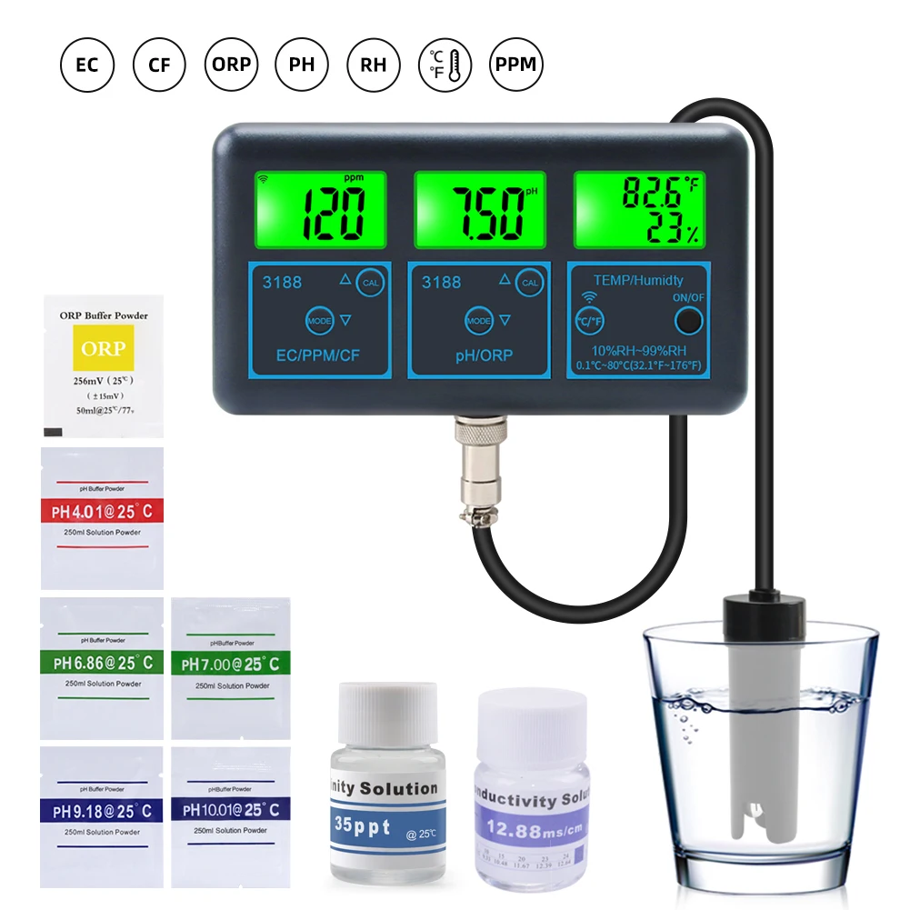 Умный анализатор воды Yieryi PH Meter BLE-3188EU 
Умный анализатор воды Yieryi PH Meter BLE-3188EU