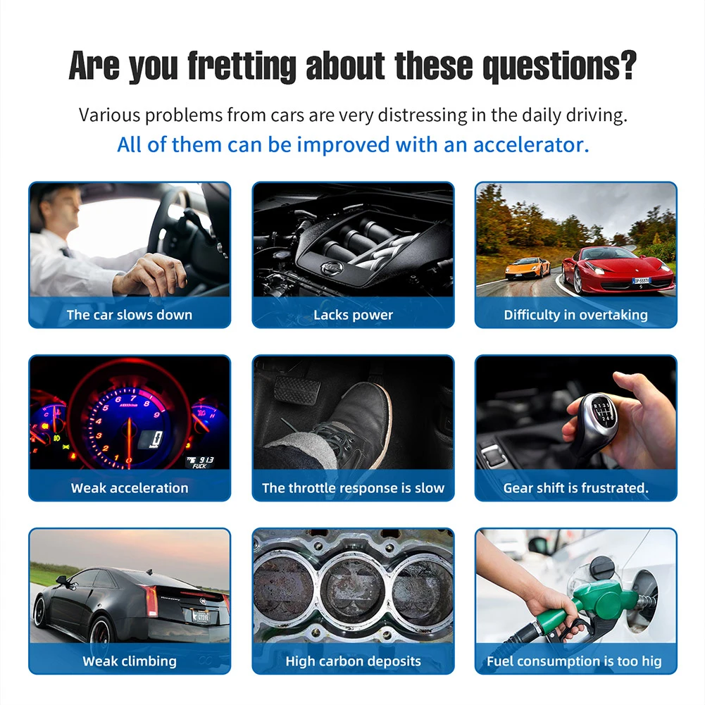 Controller Car Accelerator Car Electronic Throttle Booster Powerful Racing Throttle Response Controller 9 Speed
Controller Car Accelerator Car Electronic Throttle Booster Powerful Racing Throttle Response Controller 9 Speed