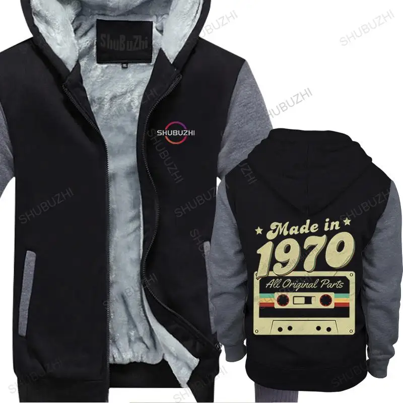 Retro Made In 1970 Men Cassette All Original Parts sweatshirt 50th Birthday Gift winter coat Pure Cotton fleece jacket Clothing
Retro Made In 1970 Men Cassette All Original Parts sweatshirt 50th Birthday Gift winter coat Pure Cotton fleece jacket Clothing
