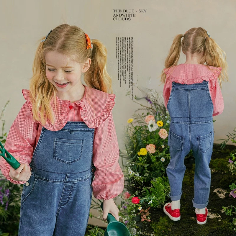 denim jumpsuit plaid shirt two pieces clothing set for girls 2022 spring long sleeve casual trend teen children princess outfits
denim jumpsuit plaid shirt two pieces clothing set for girls 2022 spring long sleeve casual trend teen children princess outfits
