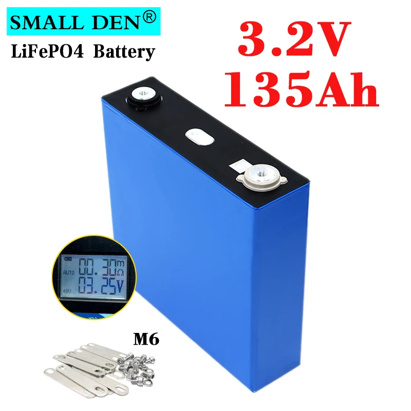 NEW 3.2V 135Ah Lifepo4 battery 3C High power Rechargeable cell DIY 12v 4S 24v Electric car EV RV Solar storage Inverter Tax Free
NEW 3.2V 135Ah Lifepo4 battery 3C High power Rechargeable cell DIY 12v 4S 24v Electric car EV RV Solar storage Inverter Tax Free
