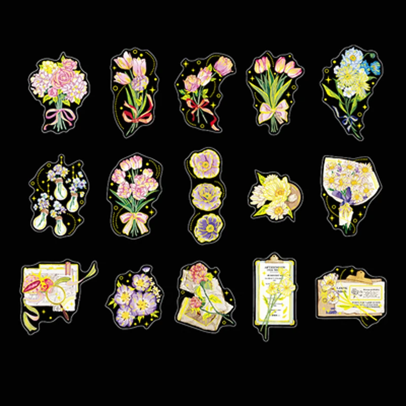 15 Pcs /Pack Waterproof Mountain Specimen Retro Flowers Golden Art DIY Hand Account Stickers
15 Pcs /Pack Waterproof Mountain Specimen Retro Flowers Golden Art DIY Hand Account Stickers