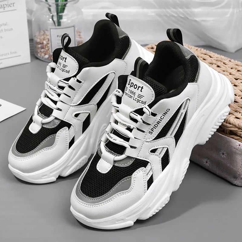 Женские весенние удлиненные кроссовки из искусственной кожи Корейская версия Instagram Папа студентки повседневная спортивная обувь на толсто...
Женские весенние удлиненные кроссовки из искусственной кожи Корейская версия Instagram Папа студентки повседневная спортивная обувь на толсто...