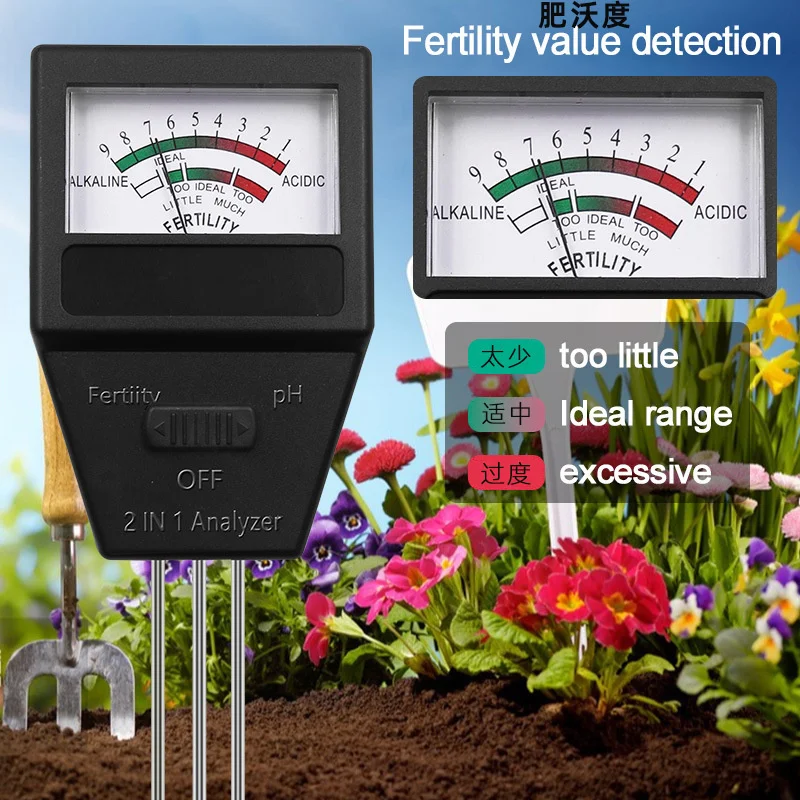 2/3/4 in1 Soil pH Tester PH Light Moisture Acidity Meter Soil Tester Moisture Meter Plant Soil Monitor Detector for Flowers
2/3/4 in1 Soil pH Tester PH Light Moisture Acidity Meter Soil Tester Moisture Meter Plant Soil Monitor Detector for Flowers