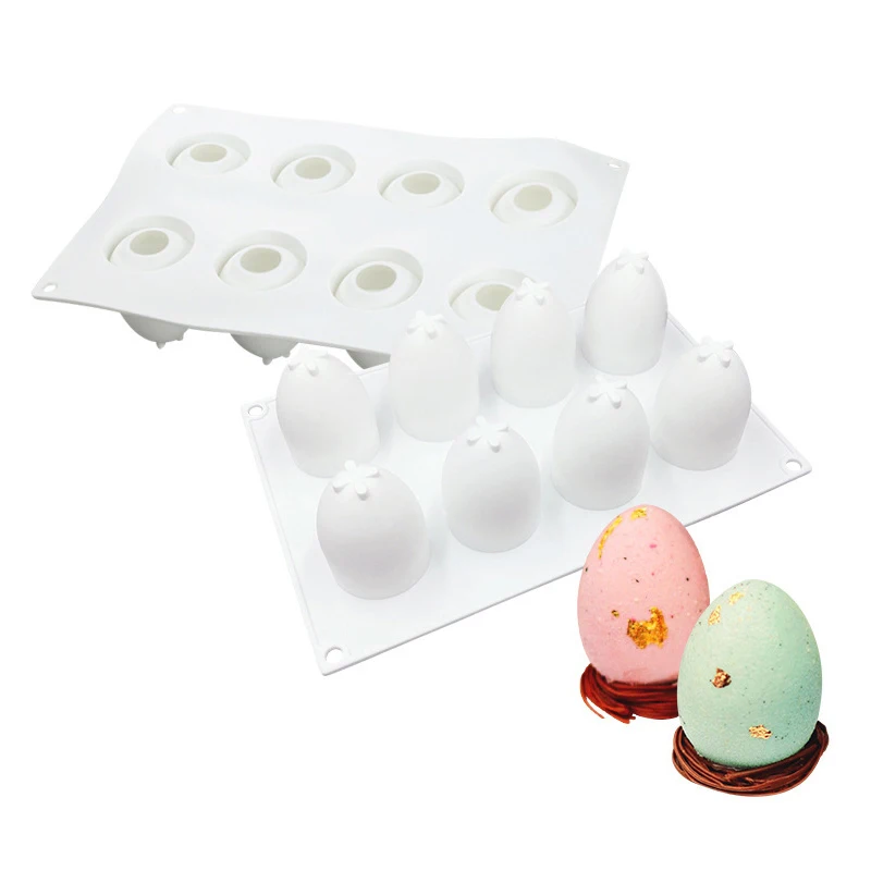 

3D Easter Egg Baking Mold Silicone Mousse Fondant Chocolate Decorating Cake Jelly Silicone Molds Kitchen Baking Moulds