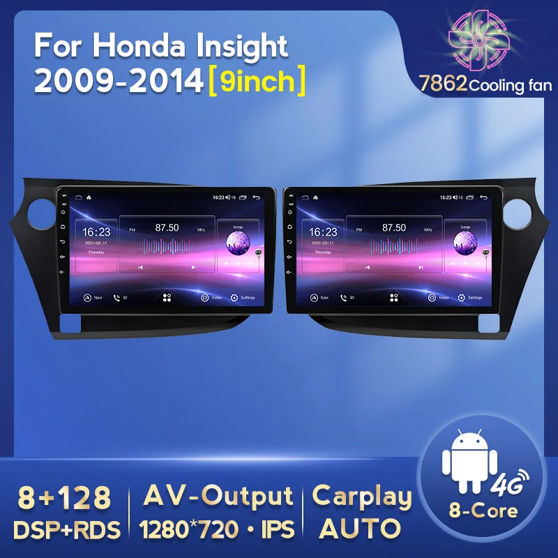 MEKEDE 9 inch Android 11 Car Auto Radio Video Audio Multimedia For Honda Insight 2009-2014 LHD RHD with 8G+128G Carplay 4G LTE
MEKEDE 9 inch Android 11 Car Auto Radio Video Audio Multimedia For Honda Insight 2009-2014 LHD RHD with 8G+128G Carplay 4G LTE