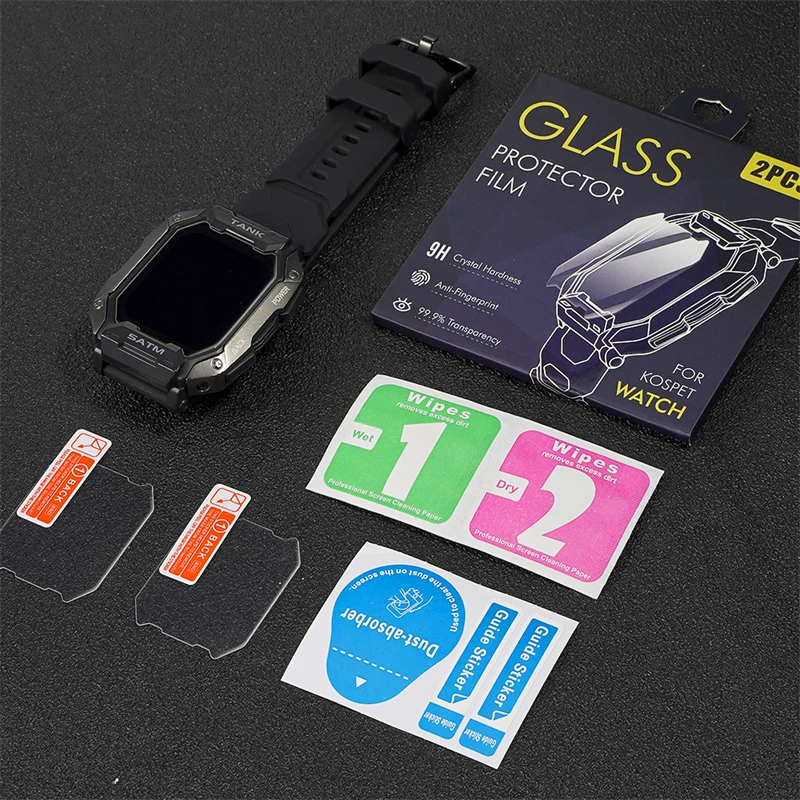 Original KOSPET TANK M1 Smart Watch Protective Film 2 Pieces Of Glass Tempered Film Explosion-proof Tempered Glass Film
Original KOSPET TANK M1 Smart Watch Protective Film 2 Pieces Of Glass Tempered Film Explosion-proof Tempered Glass Film