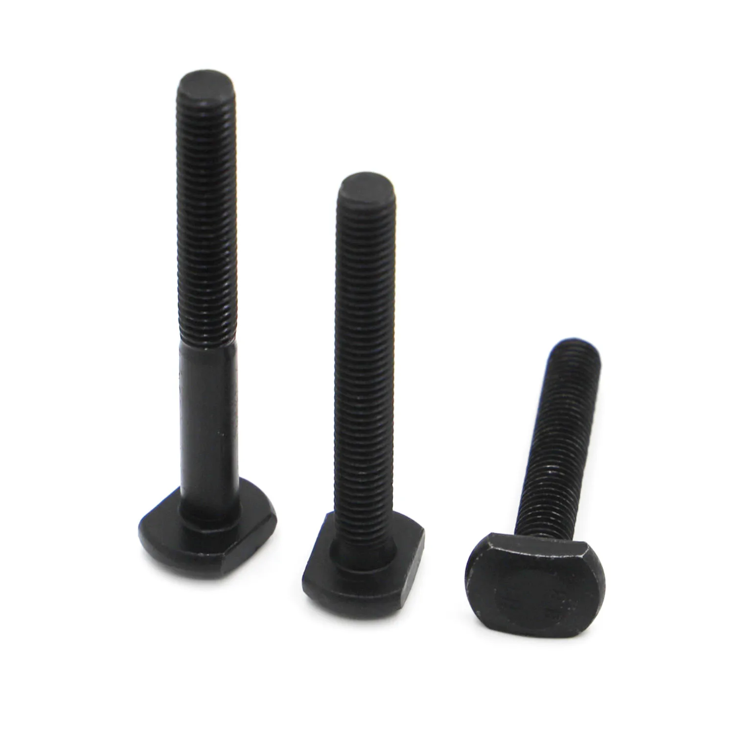 M6 GB37 черная углеродистая сталь T Дырокол в форме фрезерный станок винт резьбовой стержень Зажимная Крышка Болт полная/частичная резьба