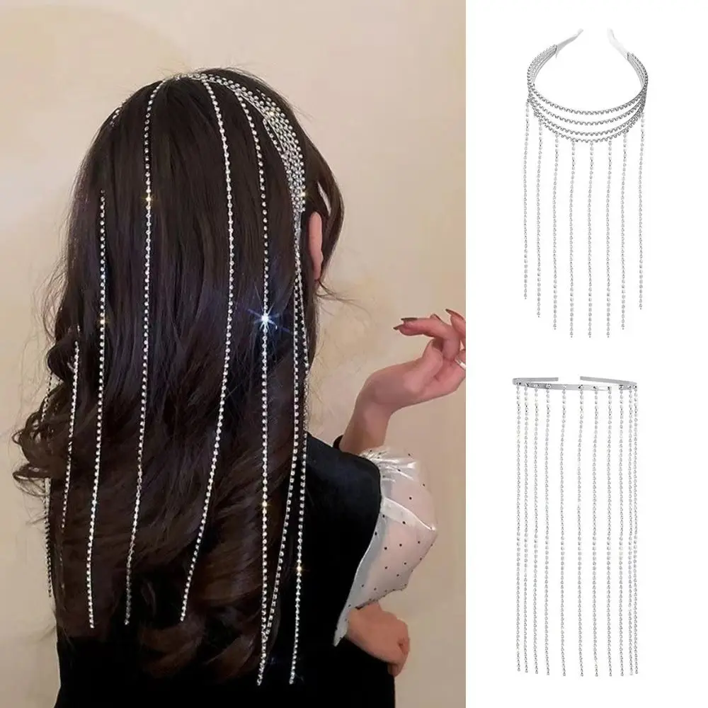 Party Gift Women Girl Hair Accessories Jewelry Headwear Rhinestone Headband Hair Band Tassel Headdress
Party Gift Women Girl Hair Accessories Jewelry Headwear Rhinestone Headband Hair Band Tassel Headdress