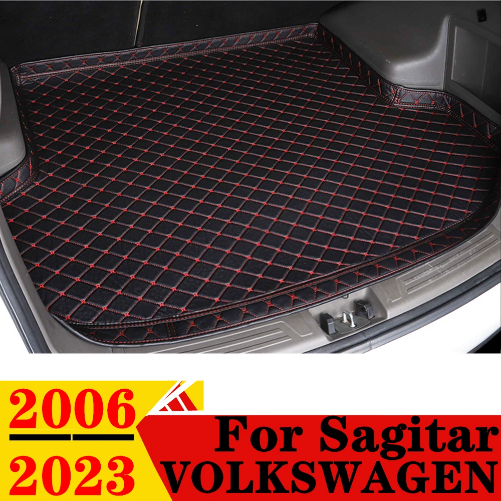 

Коврик для багажника автомобиля для Volkswagen VW Sagitar 06-23, для любой погоды, XPE, Высокий Боковой задний Чехол для груза, коврик, подкладка, задняя часть багажника, коврик для багажа